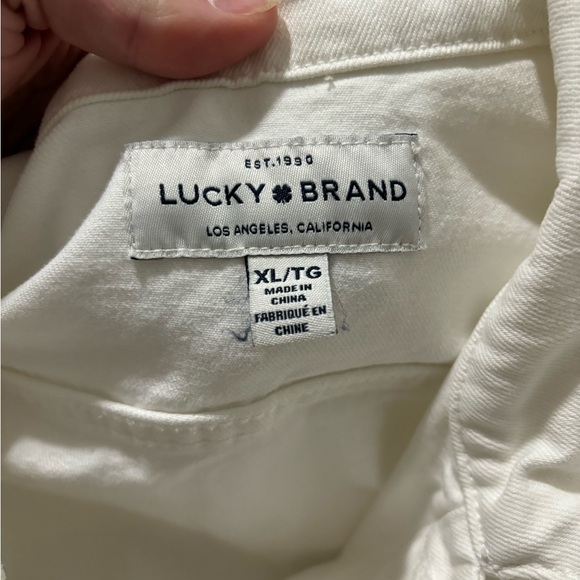 White Denim Lucky Jean Jacket - Picture 3 of 5